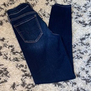 AE Womens Skinny Jeggings dark wash